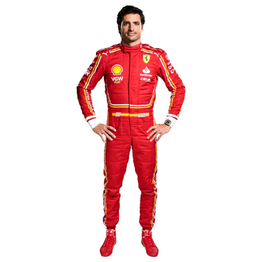 Carlos Sainz 2024 Ferrari F1 Inspired Race Suit | KarteX Racewear