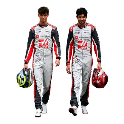 2025 F1 Racing Costume Worn by Esteban Ocon & Oliver Bearman – 200th Race Look Canadian GP Haas