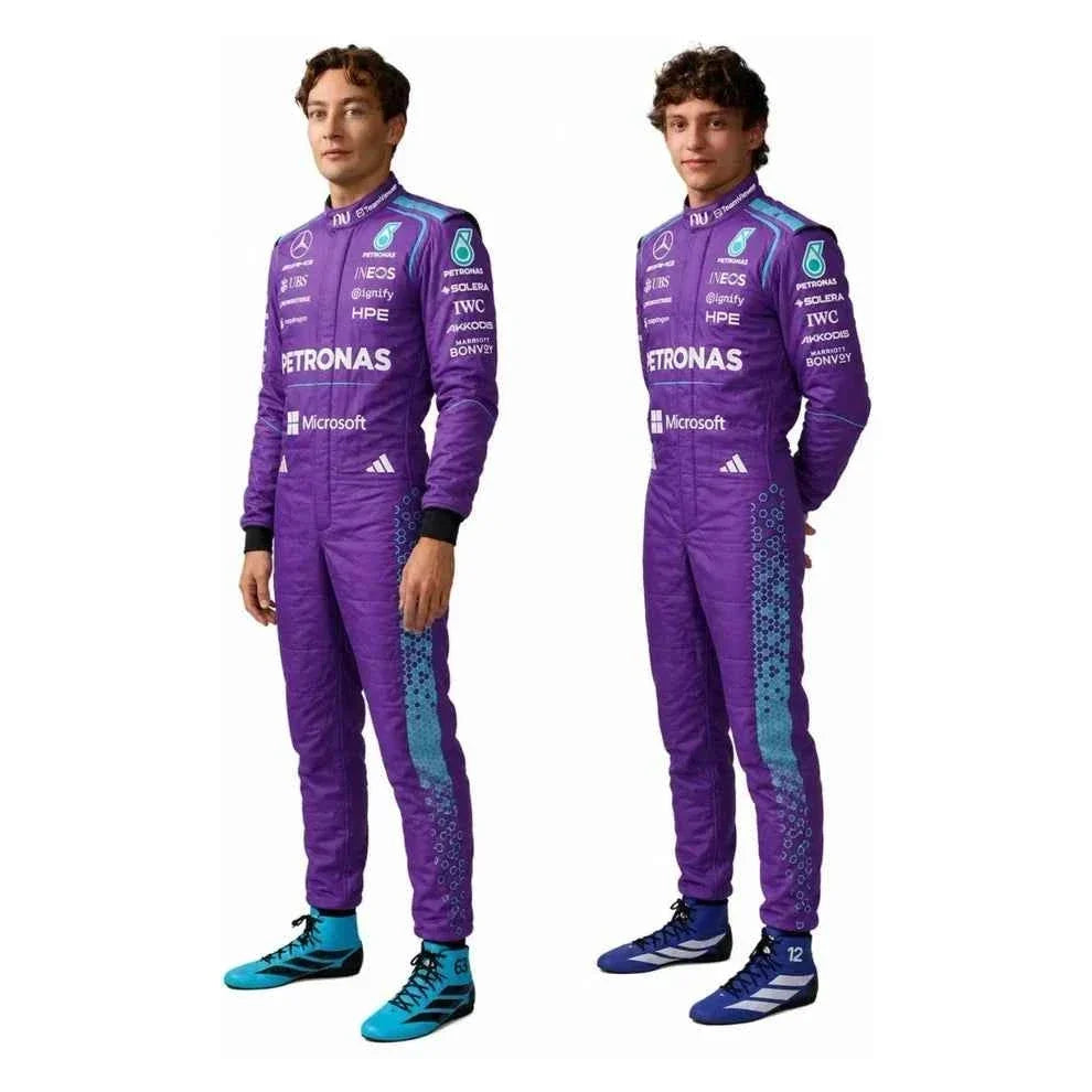 2026 F1 Racing Costume Worn by George Russell & Andrea Kimi Antonelli – Miami GP Mercedes | KarteX Racewear