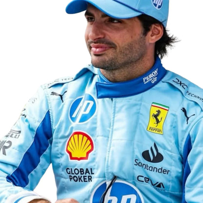 Carlos Sainz 2024 Ferrari F1 Inspired Race Suit | KarteX Racewear