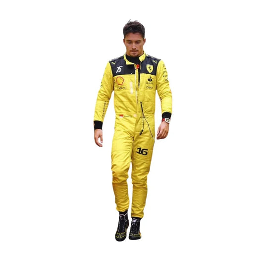 Charles Leclerc Ferrari's 75th anniversary F1 Suit Special Edition