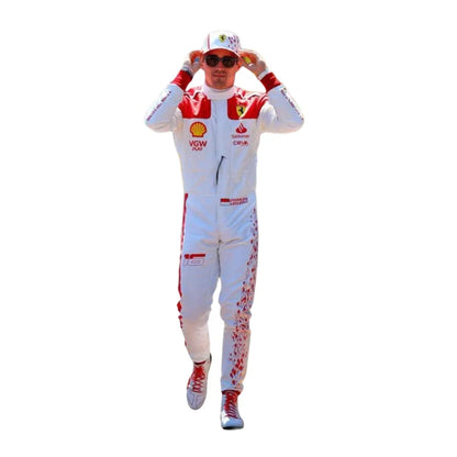 Charles Leclerc 2023 Monaco GP Ferrari F1 Racing Suit | KarteX Raceweargear