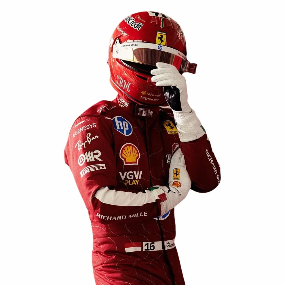 Charles Leclerc 2025 Monza GP Ferrari F1 Racing Suit | KarteX Racewear