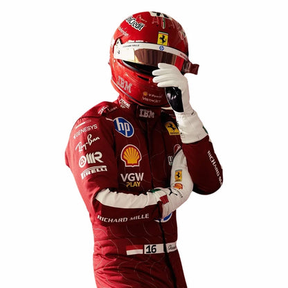 Charles Leclerc 2025 Monza GP Ferrari F1 Racing Suit | KarteX Racewear