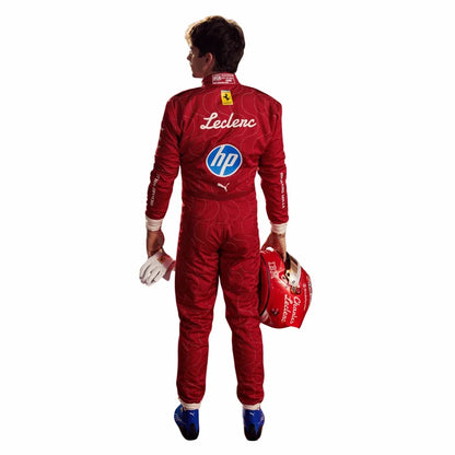 Charles Leclerc 2025 Monza GP Ferrari F1 Racing Suit | KarteX Racewear