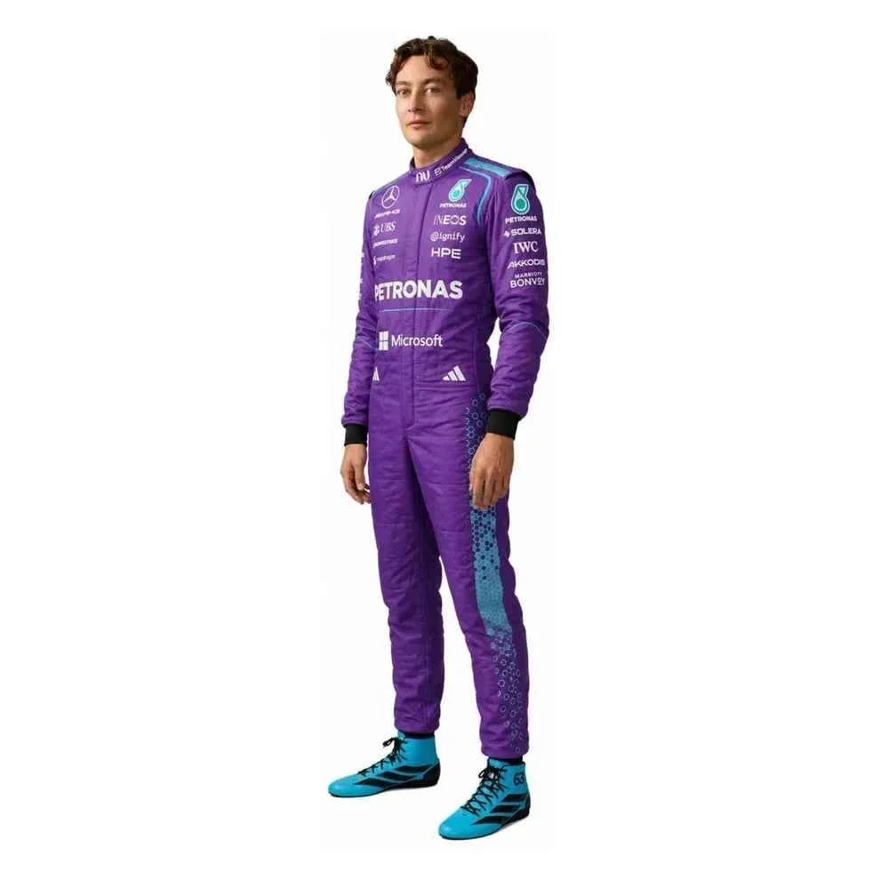 2026 F1 Racing Costume Worn by George Russell & Andrea Kimi Antonelli – Miami GP Mercedes | KarteX Racewear