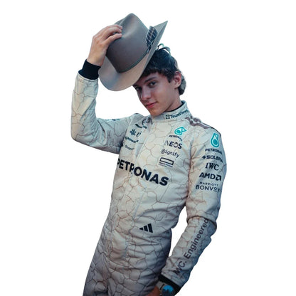 Andrea Kimi Antonelli 2025 USA Austin GP Mercedes F1 Racing Suit | KarteX Racewear