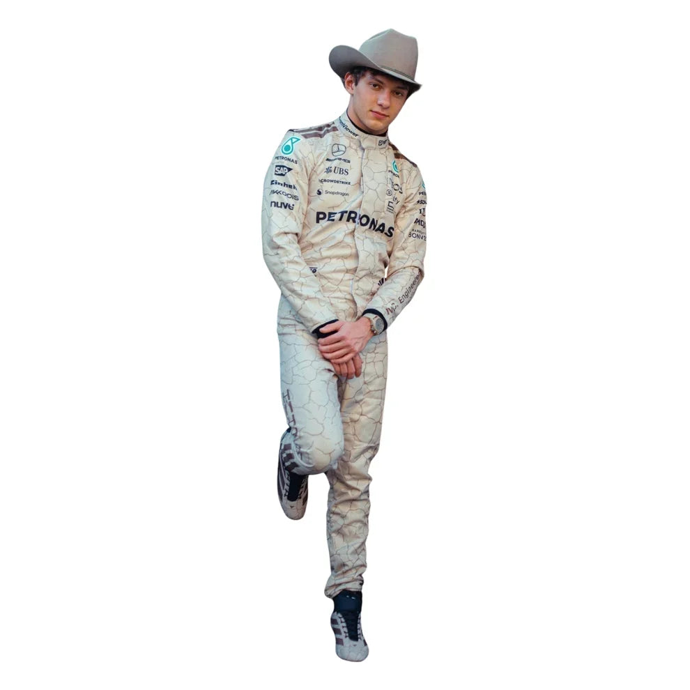 Andrea Kimi Antonelli 2025 USA Austin GP Mercedes F1 Racing Suit | KarteX Racewear