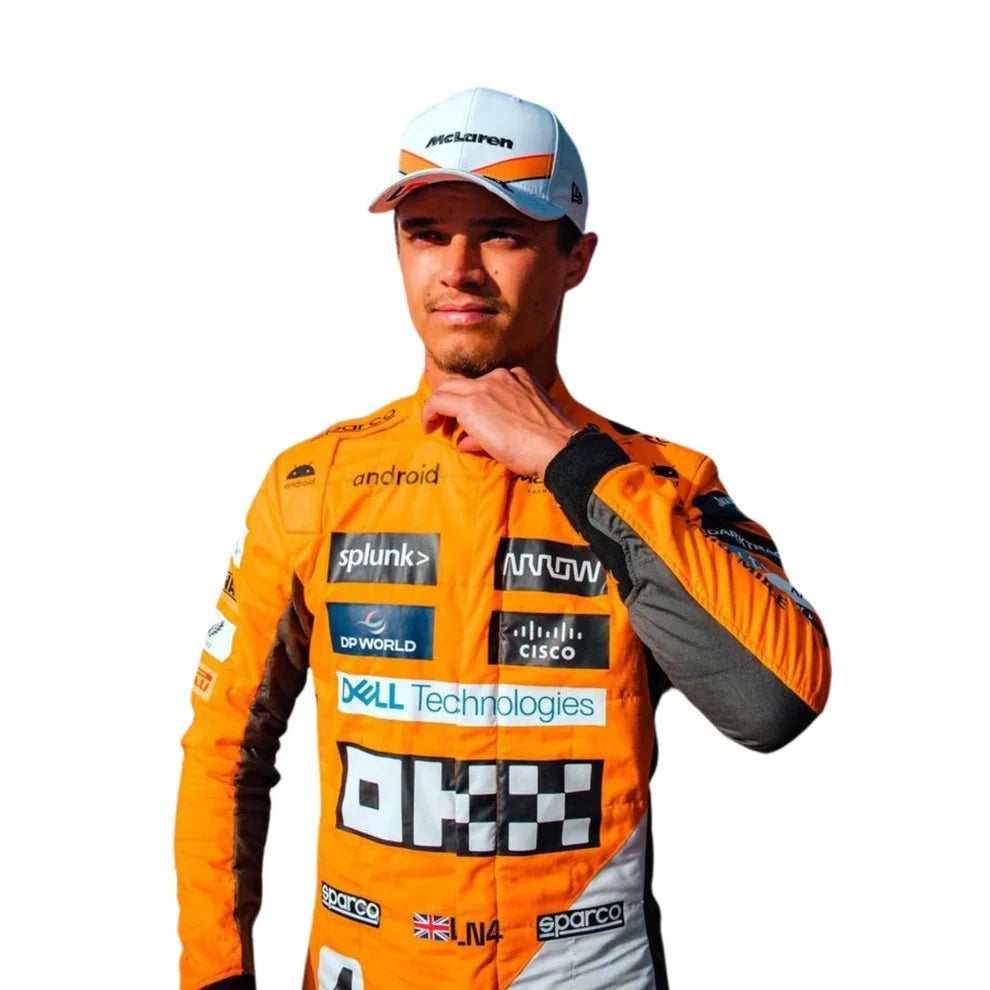 Lando Norris 2023 'Triple Crown' Spanish GP McLaren F1 Racing Suit | KarteX Racewear