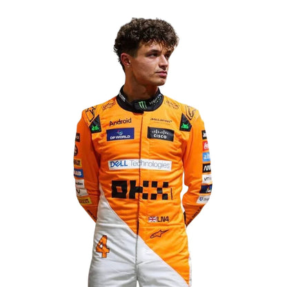 Lando Norris 2024 Singapore GP McLaren F1 Racing Suit | KarteX Racewear