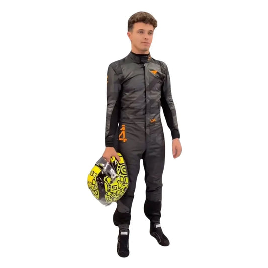 Lando Norris 2025 McLaren Livery Reveal F1 Racing Suit | KarteX Racewear