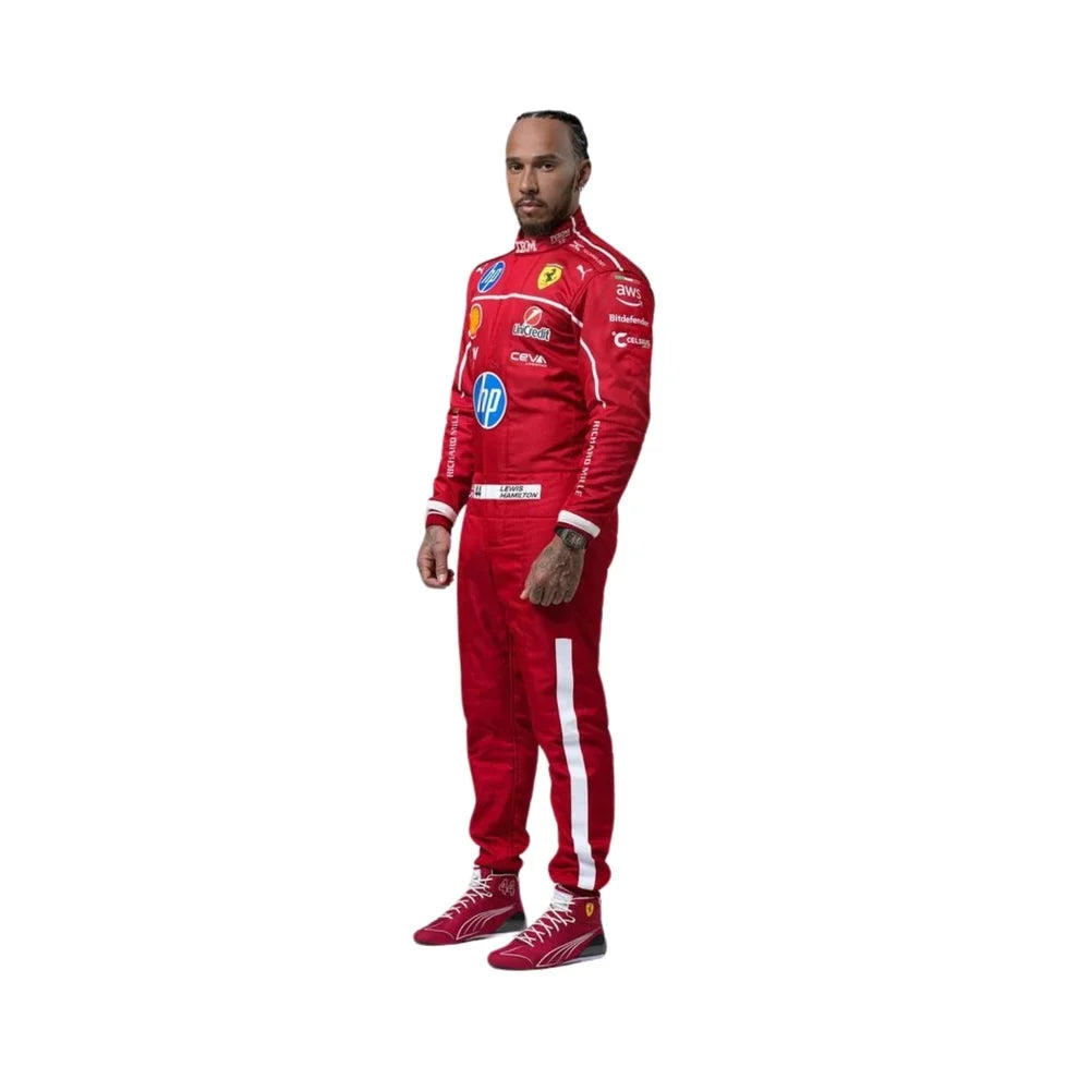 Lewis Hamilton 2025 Ferrari F1 Racing Suit | KarteX Racewear