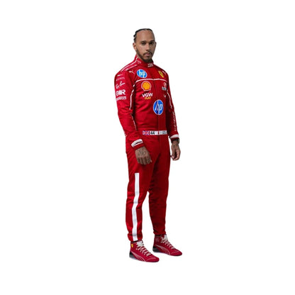 2025 F1 Racing Costume Worn by Charles Leclerc & Lewis Hamilton Ferrari | KarteX Racewear