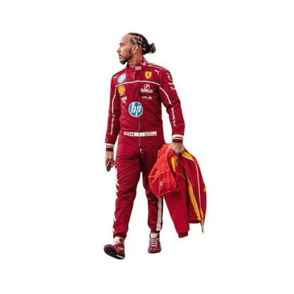 2025 F1 Racing Costume Worn by Charles Leclerc & Lewis Hamilton Ferrari | KarteX Racewear