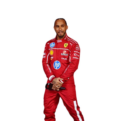 Lewis Hamilton 2025 Ferrari F1 Racing Suit | KarteX Racewear
