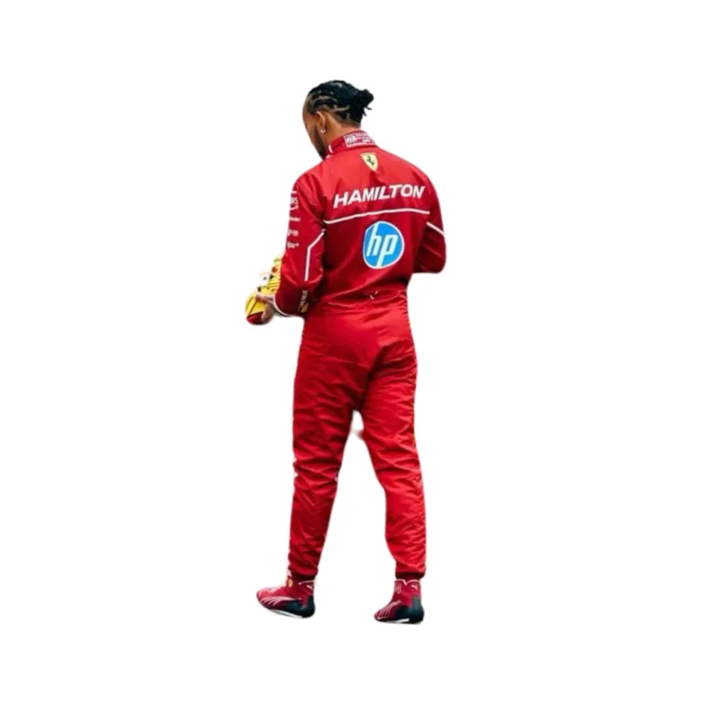 2025 F1 Racing Costume Worn by Charles Leclerc & Lewis Hamilton Ferrari | KarteX Racewear