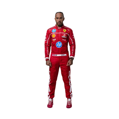 2025 F1 Racing Costume Worn by Charles Leclerc & Lewis Hamilton Ferrari | KarteX Racewear