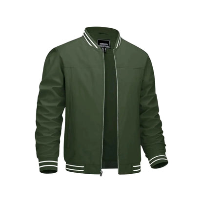 Men's Lightweight Bomber Jacket - Army Green