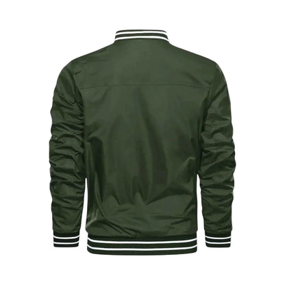 Men's Lightweight Bomber Jacket - Army Green