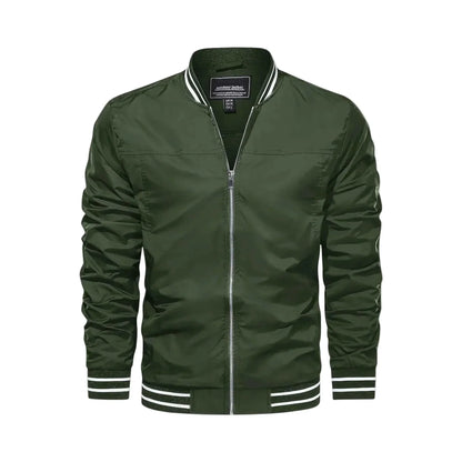 Men's Lightweight Bomber Jacket - Army Green