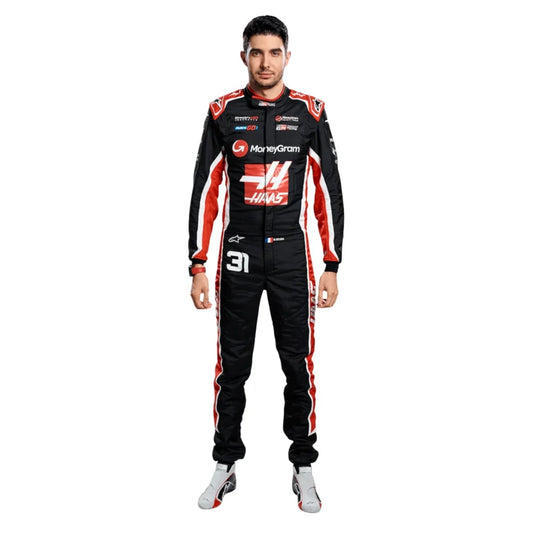 Esteban Ocon 2025 Haas F1 Inspired Race Suit | KarteX Racewear