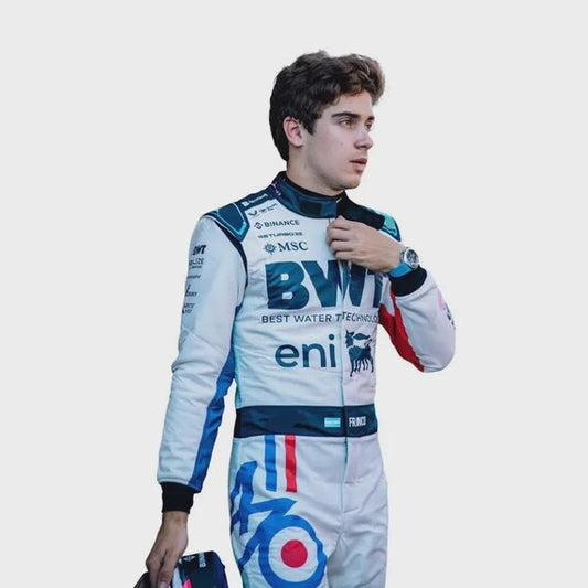 2025 Franco Colapinto Spanish GP celebrate 70 years Race Suit