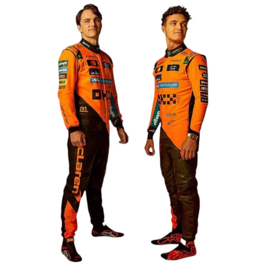 New 2025 Lando Noris & Oscar Piastri McLaren F1 Race Suit